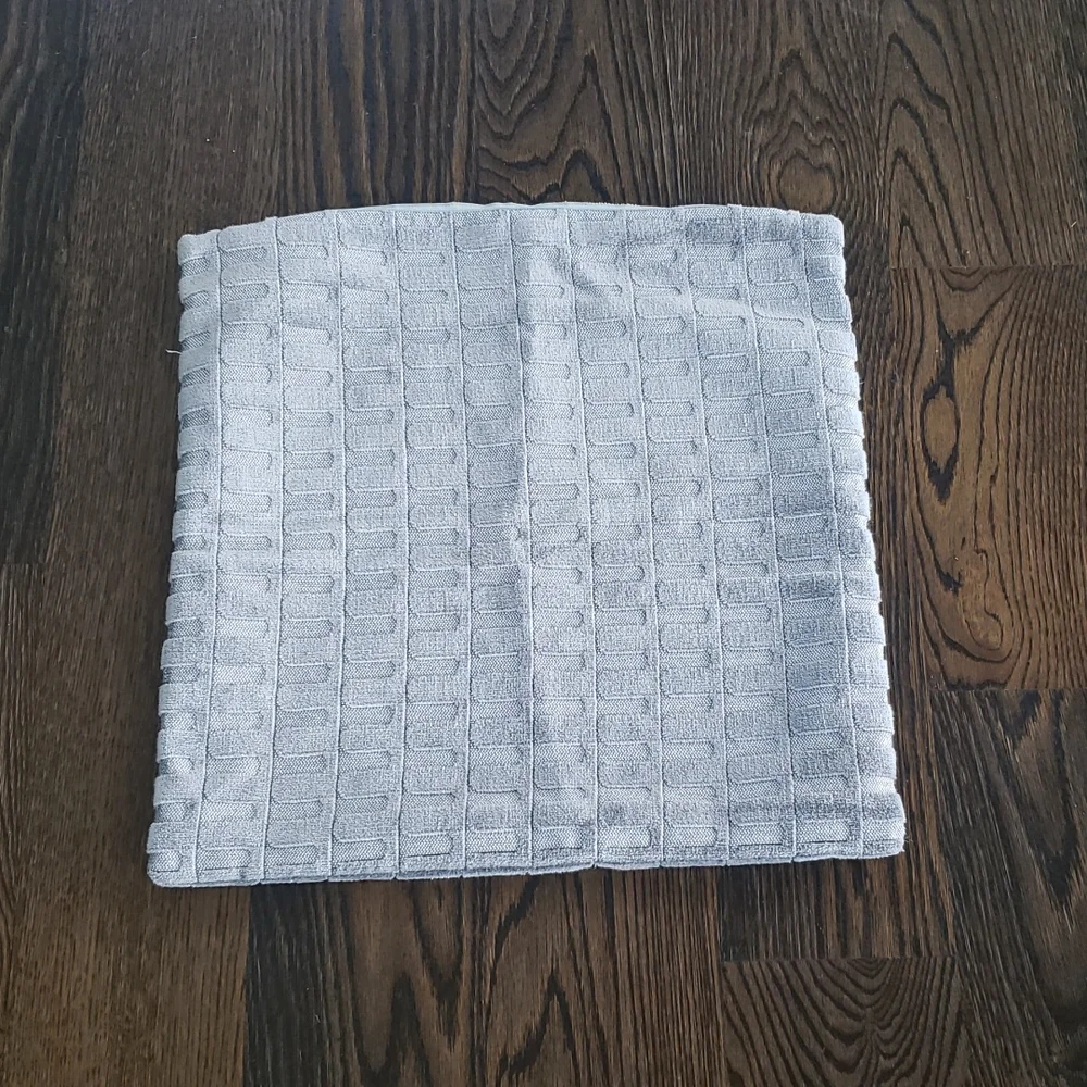 West Elm 20x20 Grey velvet pillow cover